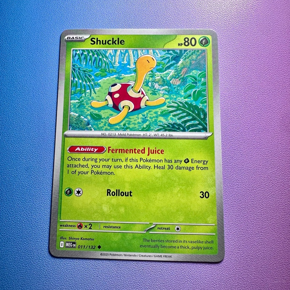 shuckle - 011/132 (uncommon) — pokemon: mega evolutions